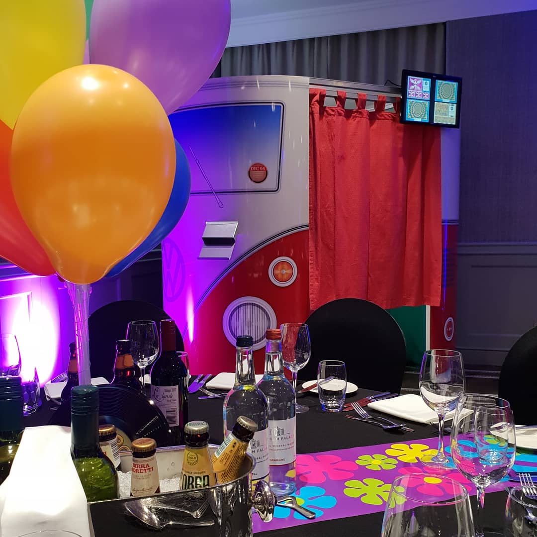 birminghambooth's tweet photo. We really love #themed #events. Here we are @HyattBham at a 1960's themed #party. Our #VW Camper van skinned #photobooth &amp; 1960's #greenscreen #backgrounds, perfectly compliment the event #corporate #celebration #1960s #colour #peace #love #vwcampervan #fun #props #dressingup https://t.co/NgzogFerGk