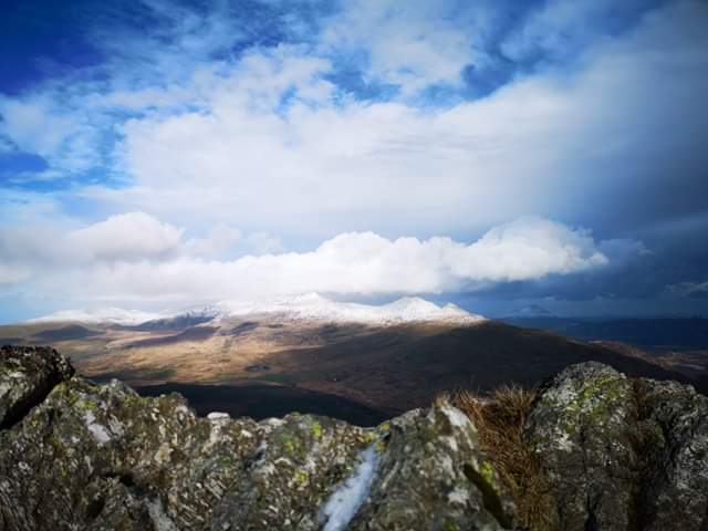 Zenathesaucepan's tweet photo. Just hit 30 QMD's with Lisa. Very cold and winds of 60mph today on top of moel lefn and moel yr ogof. Only hit with a slight hail storm on the descent. Fab day! @StaffsGeogML @StaffsGeography https://t.co/k4YArQsObj