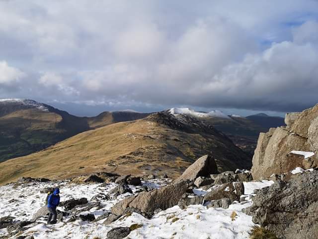 Zenathesaucepan's tweet photo. Just hit 30 QMD's with Lisa. Very cold and winds of 60mph today on top of moel lefn and moel yr ogof. Only hit with a slight hail storm on the descent. Fab day! @StaffsGeogML @StaffsGeography https://t.co/k4YArQsObj