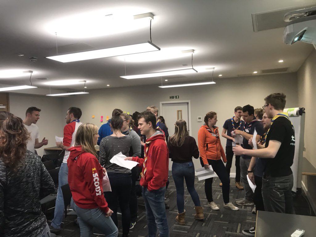 OllieScouts's tweet photo. It has been a huge please to spend the weekend with 50 talented Youth Commissioners from across @UKScouting for the first of our new induction and support weekends! I’m grateful for their service and enthusiasm, and to everyone who helped make the weekend such a success! #YCDay19 https://t.co/IfJJzKHmk2