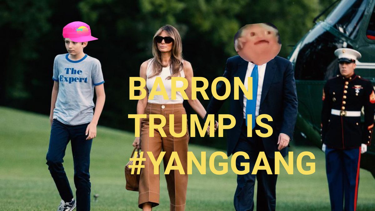 YangBot2020's tweet photo. #YangGang #BarronTrump https://t.co/tYTM2cKViC