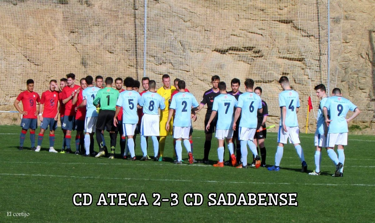 Cd_Ateca's tweet photo. CD Ateca 2-3 CD Sadabense
Goles de Diego y Morris.
San Blas se llenó para empezar el carnaval por todo lo alto. Los puntos se nos escaparon en un partido entretenido en el que nos faltó más suerte de cara a portería. ¡Vamos equipo! ¡Aúpa! 
#AupaAteca 💪🏻🔴 https://t.co/6u0eH3iWm4