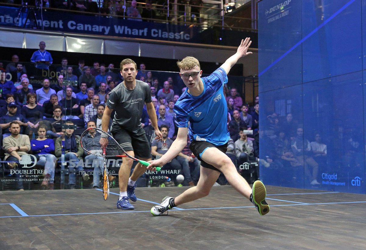 #TeamDunlop's <a href="/declanjames1/">Declan James</a> booked his place in RD2 of the @CWCsquash after 'The Dark Knight' downed Greg Lobban 💪

Special shoutout to rising star @sambo_todd93, who tested 2016 winner Mathieu Castagnet at just his second PSA Tour event 👏
