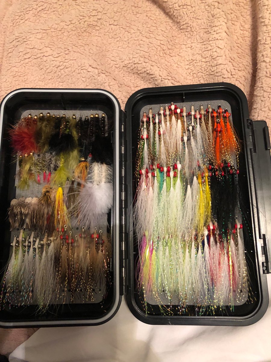 My streamer box, can’t wait to go fishing for bass and hogs #iflf