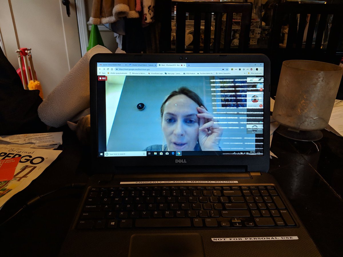 TechDougherty's tweet photo. #techjam2019 is under way.  Feel extremely lucky @AnitaFlanagan took the time out of her day to join us in discussing #Jamboard ! https://t.co/UAfGThD7jk