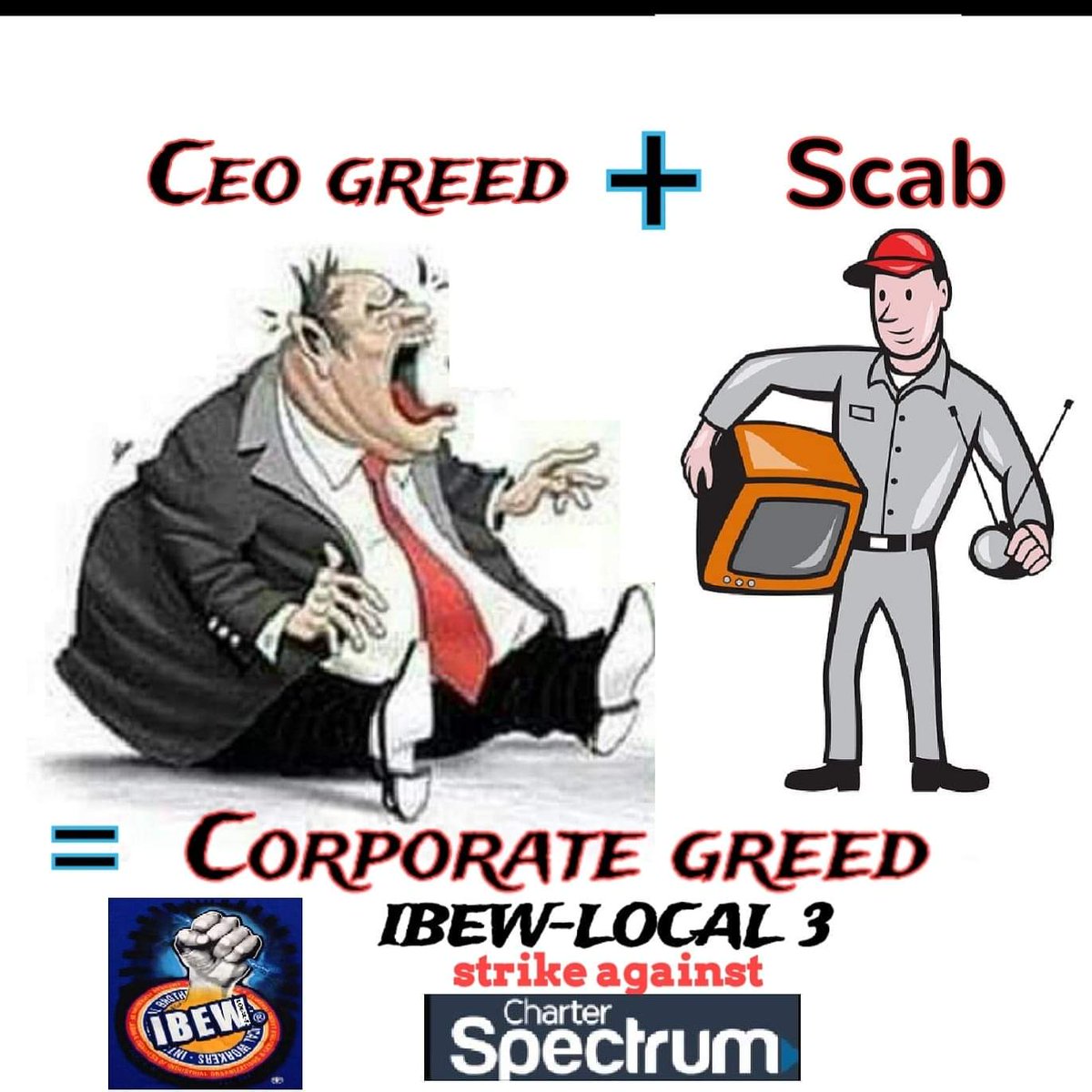 Willyemelec's tweet photo. @NY1 @AOC @errollouis #SpectrumStrike #SpectrumLies #spectrumsucks #SpectrumScabs #CountMeIn https://t.co/y3eFHpR7s7