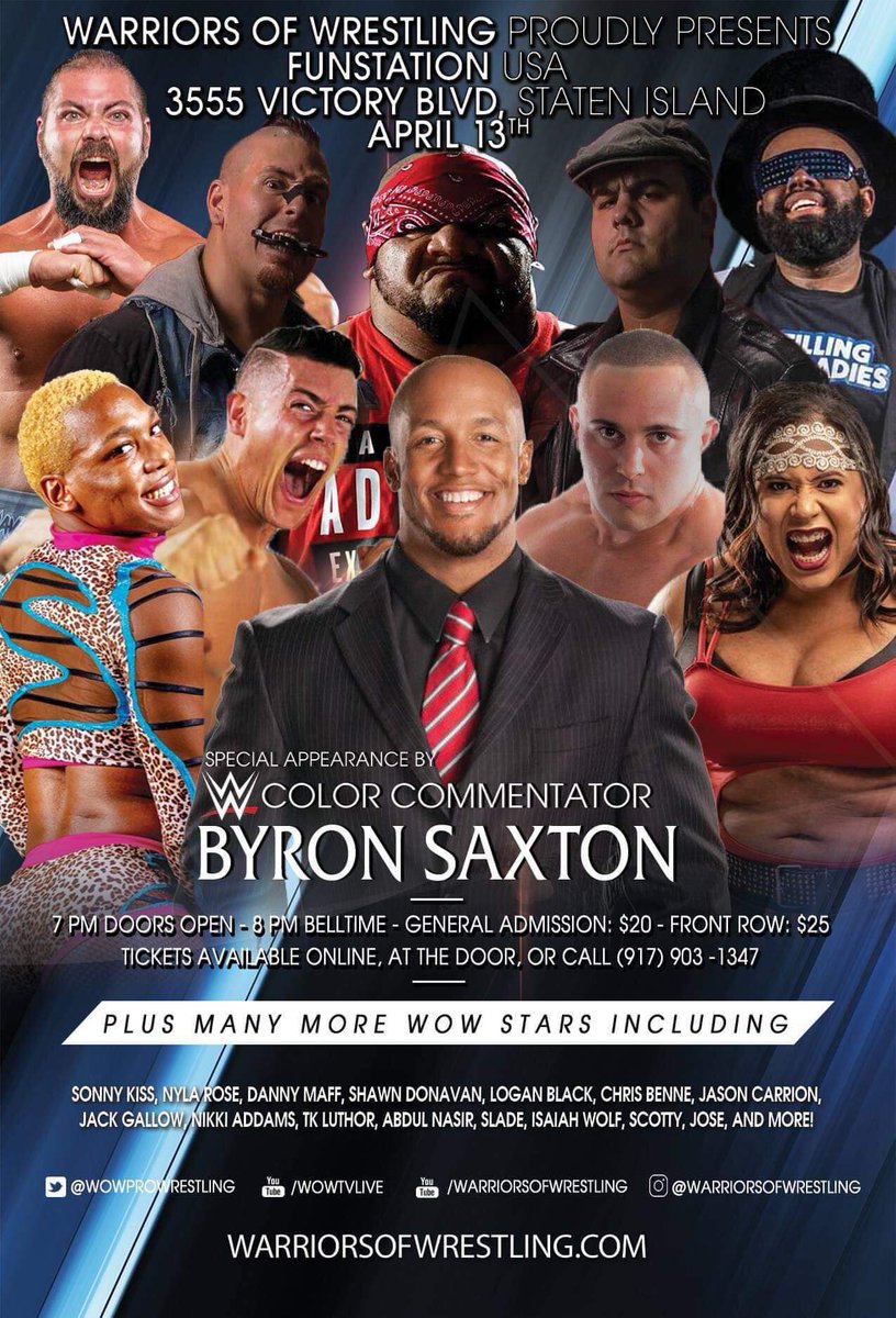 WOWPROWRESTLING's tweet photo. 4.13.19 WOW Presents: "Hostile takeover" https://t.co/jJLi0ihtbX