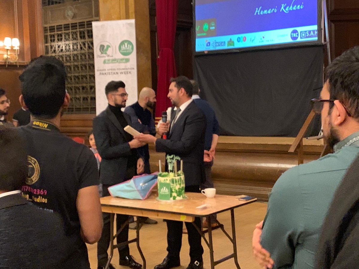 A little shattered from a hectic #PakistanWeek in the UK, but so very proud of all who worked on making this happen. Thanks <a href="/SAfridiOfficial/">Shahid Afridi</a> for always supporting me &amp; to the very awesome team we have in the UK, plus the universities. Final event: Identity Night, plus #SAFTurns5