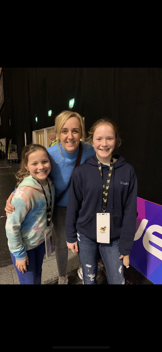 amieomeara's tweet image. Two very excited @rylandnetball  sisters earlier Ava and Niamh at @Wasps_Netball  vs @SevernStars. Thanks @traceynev for the pic. #netballgoals
