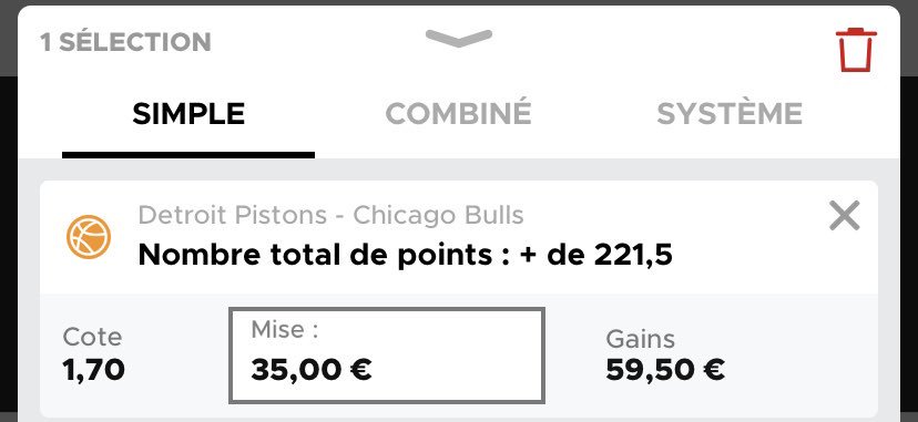 JPronos23's tweet photo. BILAN D’AUJOURD’HUI 🤩🤩

👉🏼1ER LIVE 1.65 ✅
👉🏼2EME LIVE 1.70 ✅

Une journée pour le 27ème PERFECT, totalement en live, pour un gain total de 117.25€💰, vous avez aimez la team? Vous savez ce qu’il vous reste à faire 🙏🏼🔥 https://t.co/zhc3TdKmvX