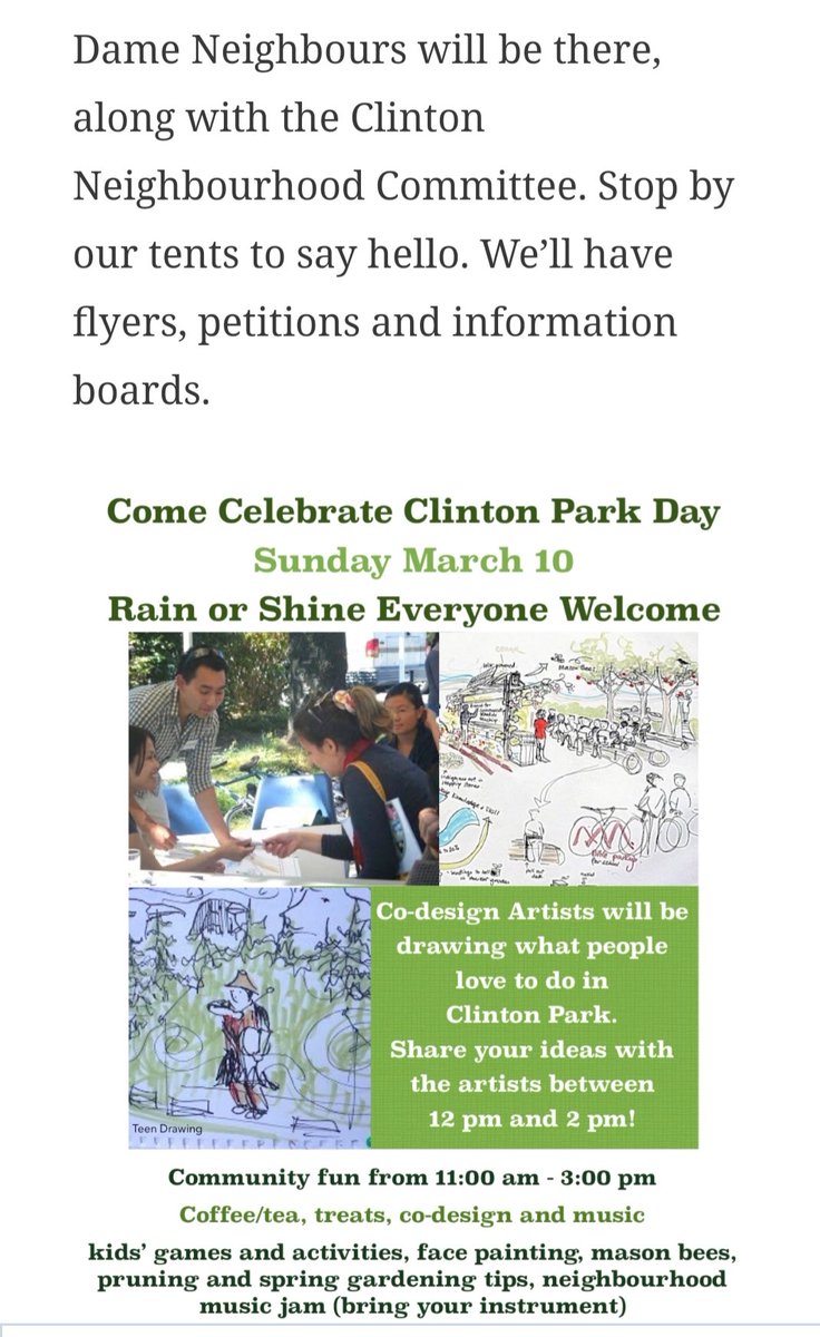 #ClintonPark day today! #EastVan #HastingsSunrise #VancouverBC   See your neighbours, enjoy fun family activities. #greenspace notredameneighbours.com  Notre Dame Neighbours will be there, along with the Clinton Neighbourhood Committee. Stop by their tents too. #notredamepoplars