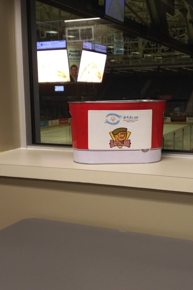 ChiefDevine's tweet image. G8 afternoon working with Gold Metal Special Olympian Ben Chain " PASSING the BUCKET" to raise funds at the Battalion /Pete's OHL Sunday afternoon game.