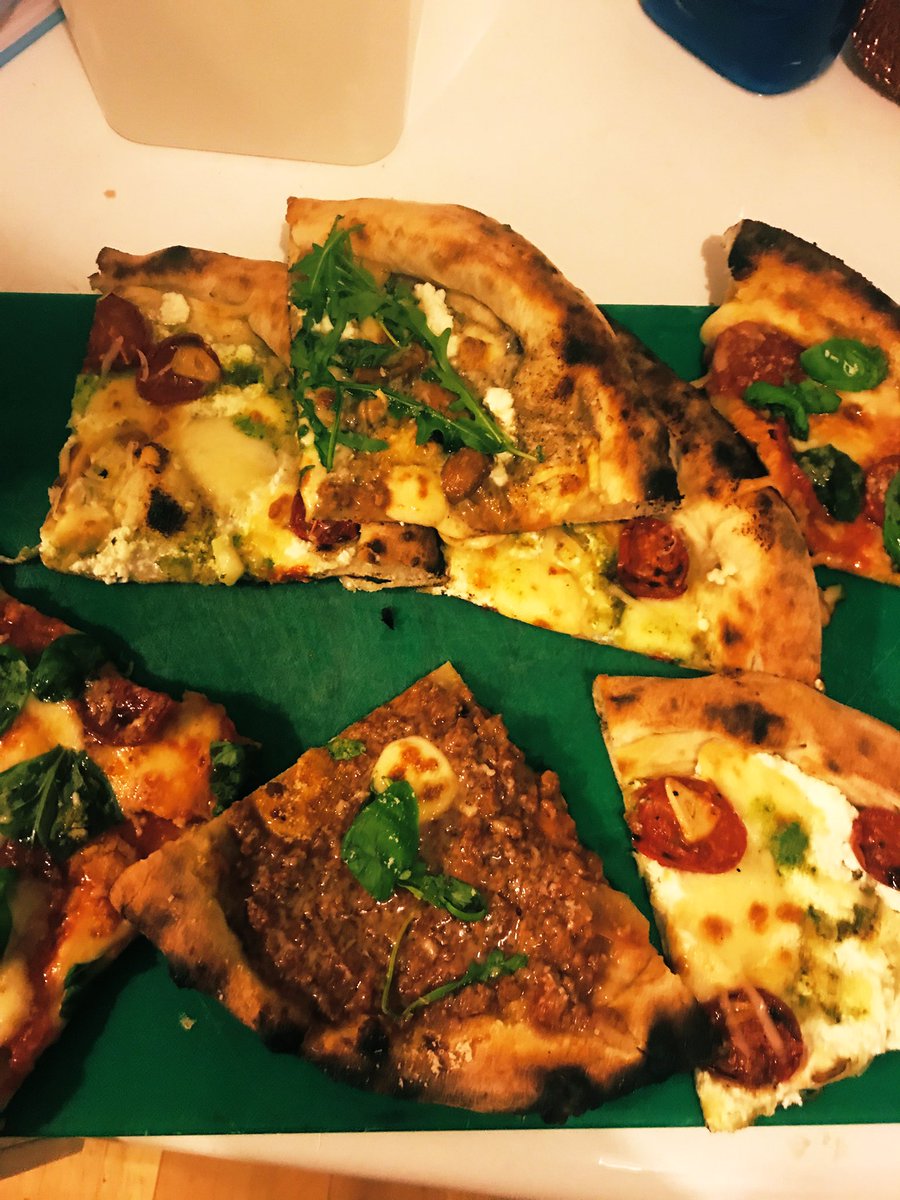 Sunday nights are for testing. Presenting our 1st 100 per cent sourdough wood fired pizza, though we’ve made way too much. Hiring taste testers, who’s for it?  #experiment #pizza #livingthescream