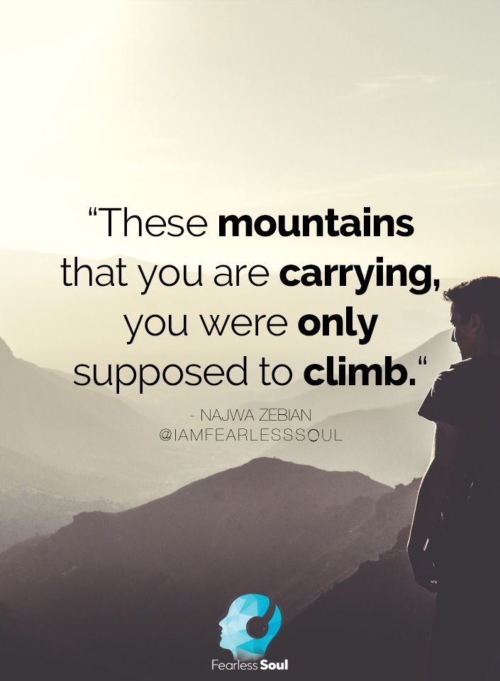 Let go of that baggage you've been carrying and FOCUS on the climb to your greatest LIFE.