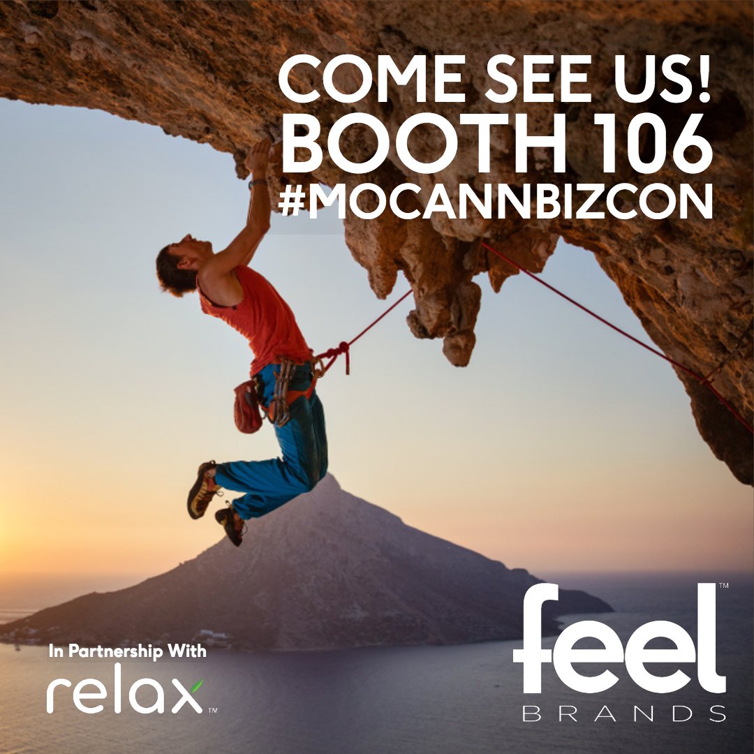 We'll be posting up at Booth 106 for #mocannbizcon March 11 & 12. Stop by and see us... chat with one of our Founders, learn more about Feel Brands™, and maybe get a shoulder massage! #cbd #cbdoil