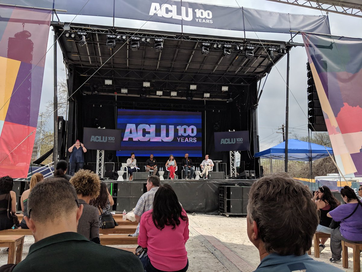 mizukiemma's tweet photo. So encouraging! Brands like @benandjerrys @PUMA talking about talking about criminal justice reform with @ACLU at #SXSW2019 #ACLU100 https://t.co/AKlaIH8GTO