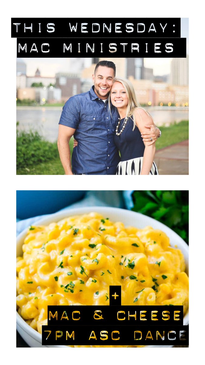 USTXA's tweet photo. Three sleeps until one of the highlight services of the semester!
Bring all your friends this Wednesday to hear a life-changing message, experience powerful worship, and enjoy Mac & Cheese together!
#MacMinistries #MacandCheese #bringeveryone #chialpha #wednesday7pm #ascdance https://t.co/DiYDPIzzDr