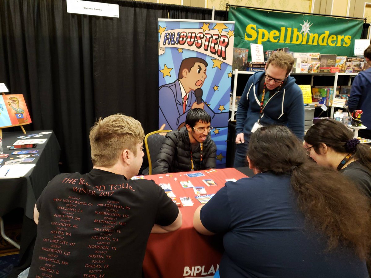 BiplaneGames's tweet photo. Had a great time @DiceTowerWest this weekend, including a raucous full session of #Filibuster on Saturday! Thanks to everyone who visited us and cant wait to see you next year!
#BiplaneGames #boardgames #tabletopgames #indiegames #dicetower #indieboardgames #dicetowerwest https://t.co/NVnLJAy1cB