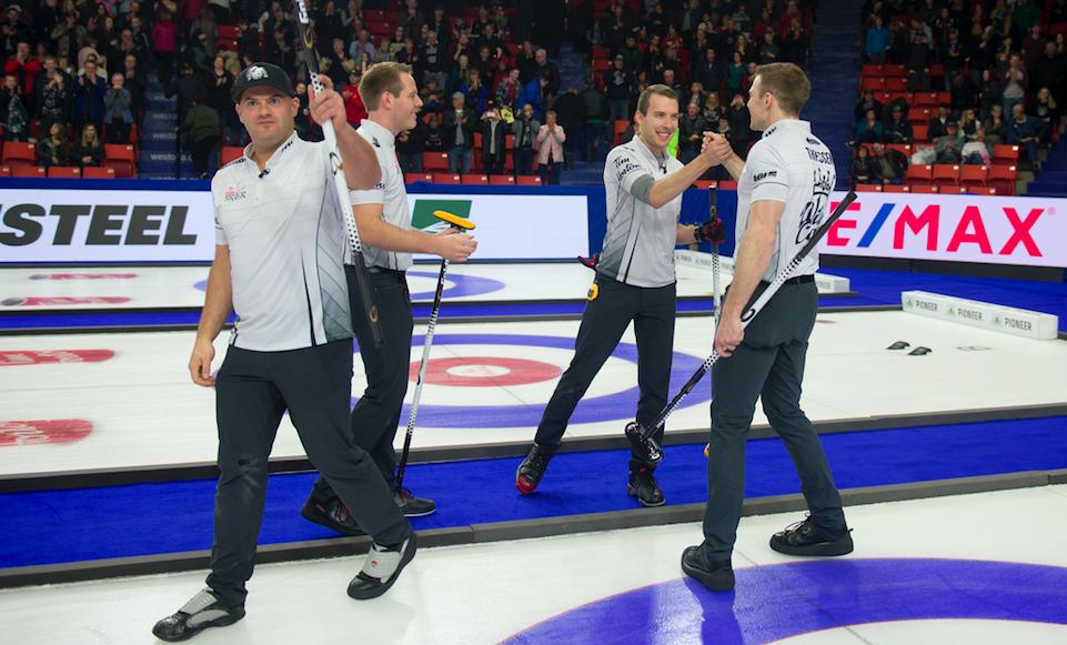 CurlingCanada's tweet image. BREAKING NEWS: Wild Card (@TeamBottcher) has won the semifinal and will play in the final tonight against Alberta (@TeamKevinKoe) at 7 p.m. CT!

DERNIÈRE HEURE: Wild Card a remporté la demi-finale et disputera la finale ce soir contre Alberta à 19 h HC.

#Brier2019