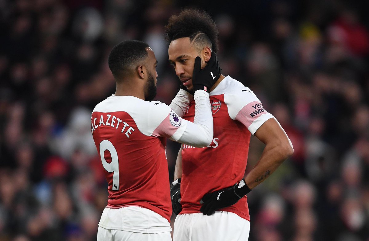 Image result for aubameyang lacazette guendouzi