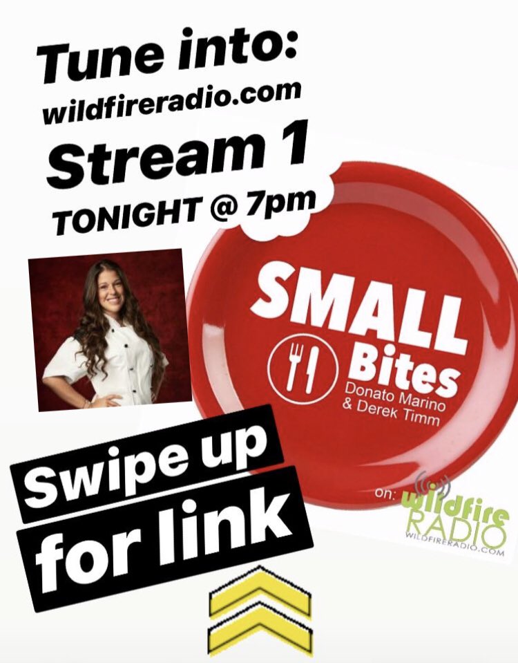 Mia Castro (@chefmiacastro) on Twitter photo ๐จHey #TeamMia !!
Tune into wildfireradio.com (Stream 1) TN <a href="/7p/">๐ฉ แท แ แป ๐ช</a>.m. EST on Small Bites to hear me talk about my life as a private chef & experience on <a href="/hellskitchenfox/">Hell's Kitchen</a> !
#cheflife #privatechef #chef #nyc #nycchef #Boricua #PuertoRico ๐จHey #TeamMia !!
Tune into wildfireradio.com (Stream 1) TN <a href="/7p/">๐ฉ แท แ แป ๐ช</a>.m. EST on Small Bites to hear me talk about my life as a private chef & experience on <a href="/hellskitchenfox/">Hell's Kitchen</a> !
#cheflife #privatechef #chef #nyc #nycchef #Boricua #PuertoRico