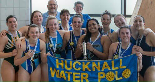 reader_helen's tweet image. Brilliant win today for Hucknall women's water polo to win Championship 1. Well done girls.