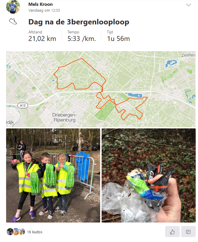 Melskroon's tweet photo. Vandaag de laatste rommeltjes van het parcours van de 3bergenLoop meegenomen. Niets in het bos herinnert nog aan het loopfeestje van zo'n 1700 lopers en vrijwilligers ! https://t.co/8XvsFXTB41