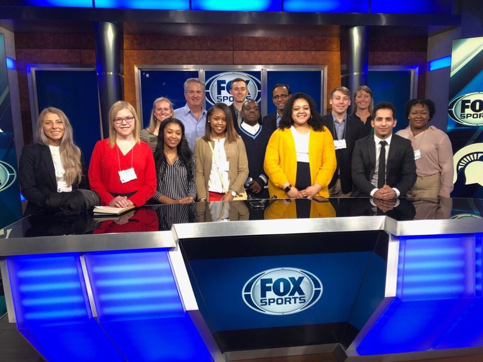 Had the amazing opportunity to spend the day at <a href="/FOXSports/">FOX Sports</a> several days ago. Spartans took over Atlanta! #GoGreen