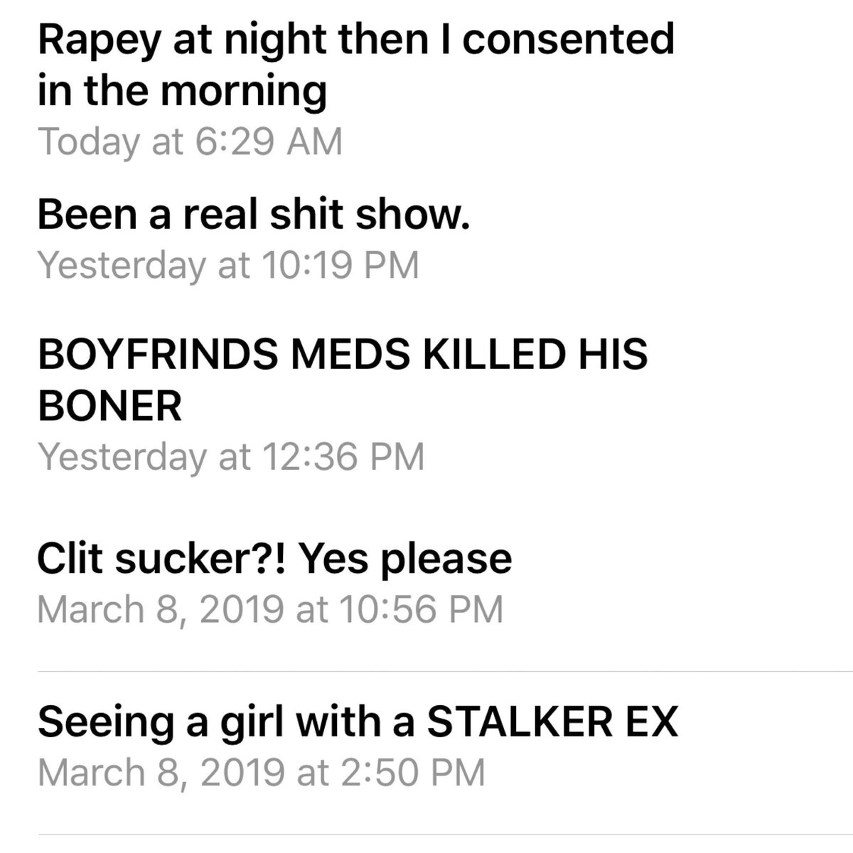 GuysWeFcked's tweet photo. Your weekly reminder that... we’re all going though SOMETHING 🥴🤬🍆🙅🏻♀️ #SubjectLineSunday #GuysWeFucked #FuckerEmails #RapeyAtNight #ShitShow #BonerKillerMeds #ClitSucker #StalkerEx https://t.co/MIh5B9Fdba