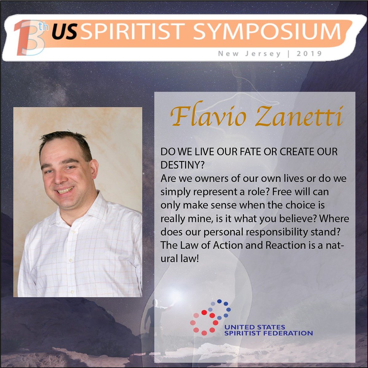 USSFederation's tweet photo. Check out the speakers for the 13th US Spiritist Symposium!
And do not forget to register here:
https://t.co/T4xUAMnAcl
.
.
.
.
#USSF #unitedstatesspiritistfederation #spirituality #truenature #essentialbeing #devinebeing #healings #reincarnation #immortality #awakeningoftheself https://t.co/8XNgYGQjpU