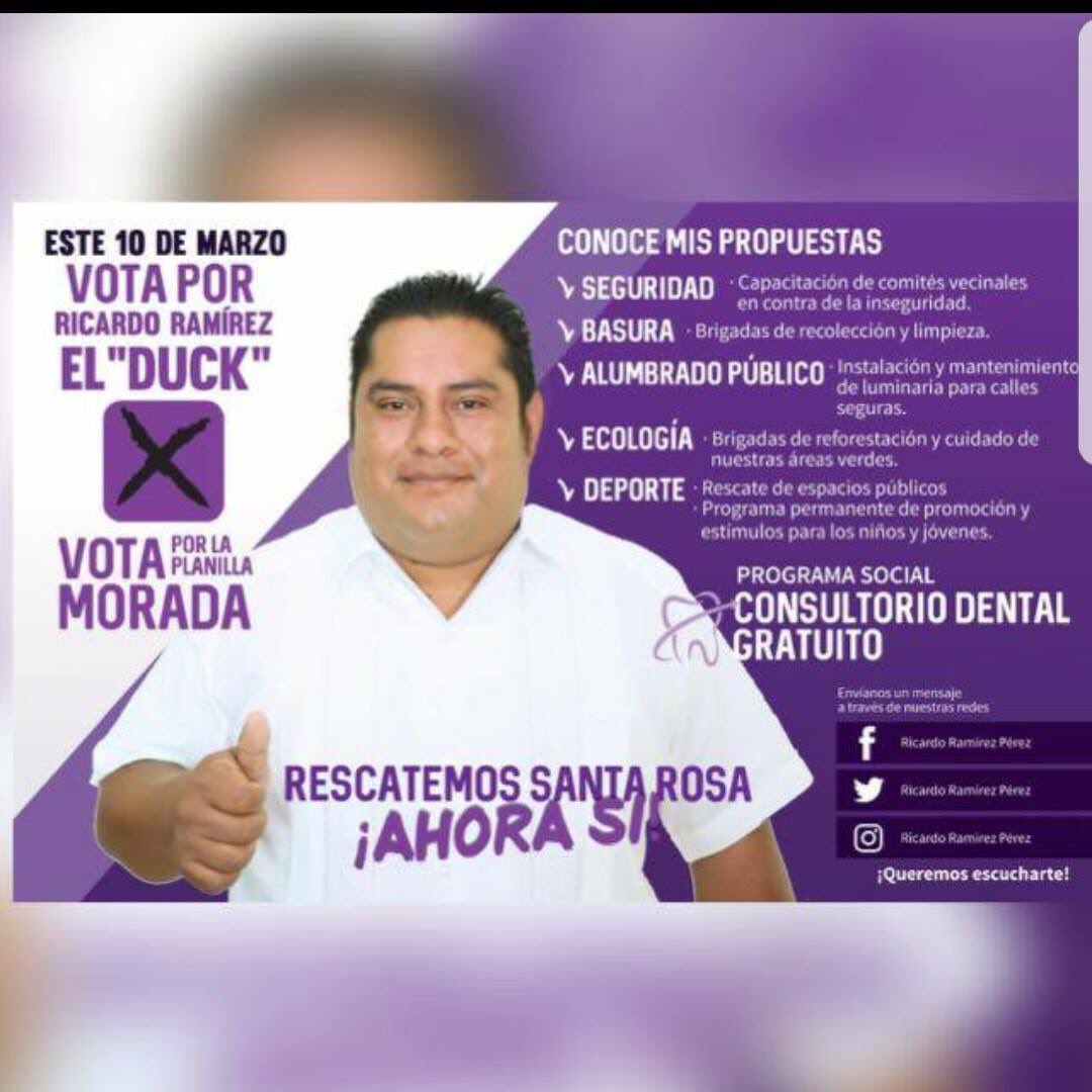 sofyvaldivia's tweet photo. En Santa Rosa Panzacola nuevo agente Municipal Ricardo Ramírez #ELDUCK. #Oaxaca #TwitterOax https://t.co/r72KWw5mrW