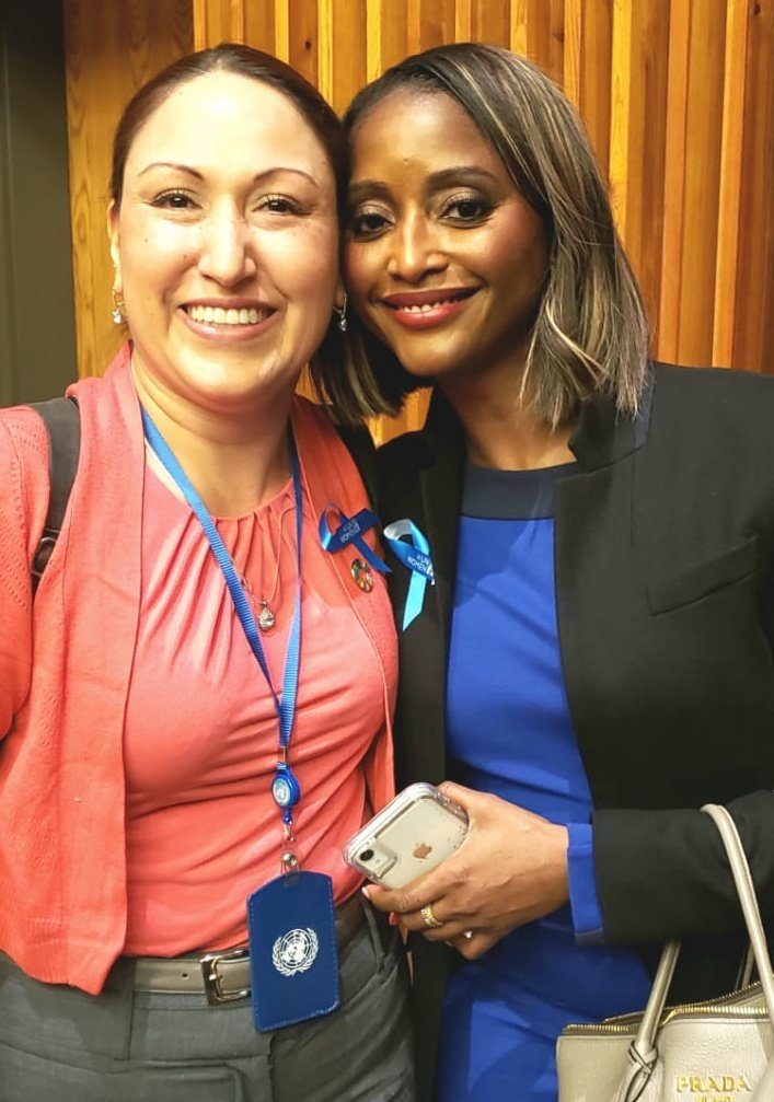 beauty_sexiest's tweet photo. Our amazing ambassador @AlibeHamacher in her power shade #RockinRose at @UN for #InternationalWomensDay with @IamIshaSesay who moderated a panel on #technology and #innovation while celebrating every woman on their unique journey. #ThinkEqual #InnovateforChange 
#WomensDay2019 https://t.co/J0wsLgNhCm