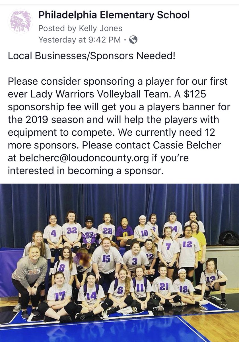 Volleyball sponsors needed!! <a href="/FLMSBraves/">FLMS Braves</a> <a href="/CassieBelcher1/">Cassie Melton</a> 

facebook.com/29037498777107…