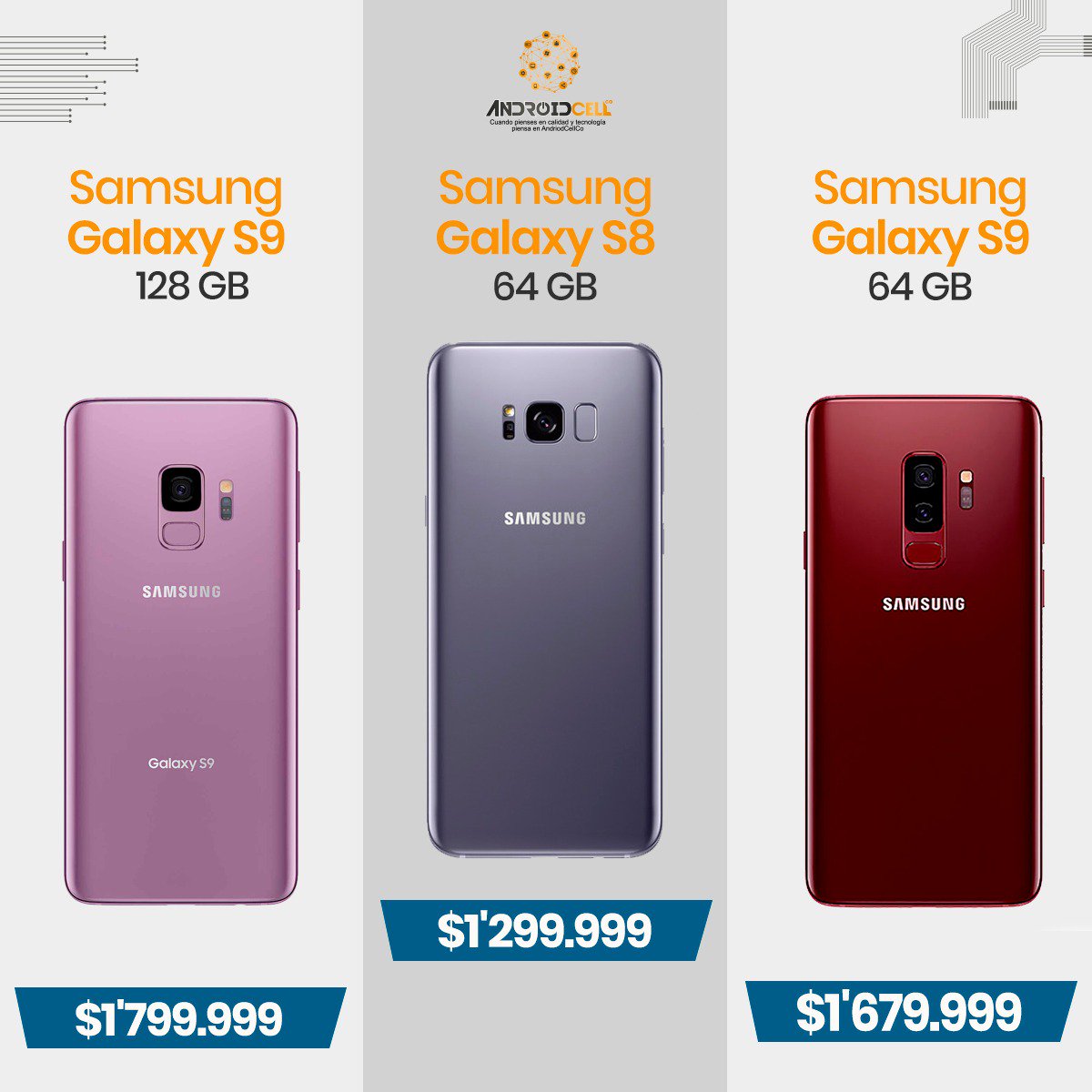 AndroidCellCol's tweet photo. AndroidCellCo te ofrece variedad de celulares, tanto en modelo; como en colores, tamaño y precio. Aquí LOS DESCUENTOS NO PARAN, contáctanos al 📞3134890315 - 3022736328 o cómpralo en nuestro sitio web 💻 https://t.co/BvC9r2RZok. #AndroidCellContigo https://t.co/sHRBlYr5cM
