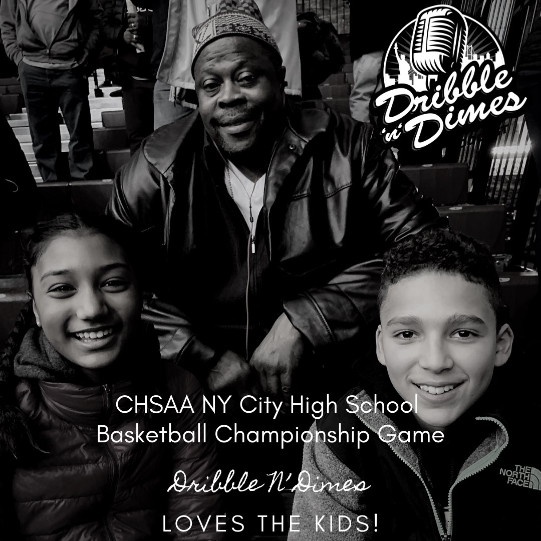 dribblendimes's tweet photo. Shouts to @nyknicks #LEGEND and @GeorgetownHoops coach @CoachEwing33 for being gracious enough to take a flick with our mini Dribblers at the #CHSAA Championship Game today! #funtimes #tristatehoops #basketball #dribblendimes #podcast https://t.co/USTFDnatx3