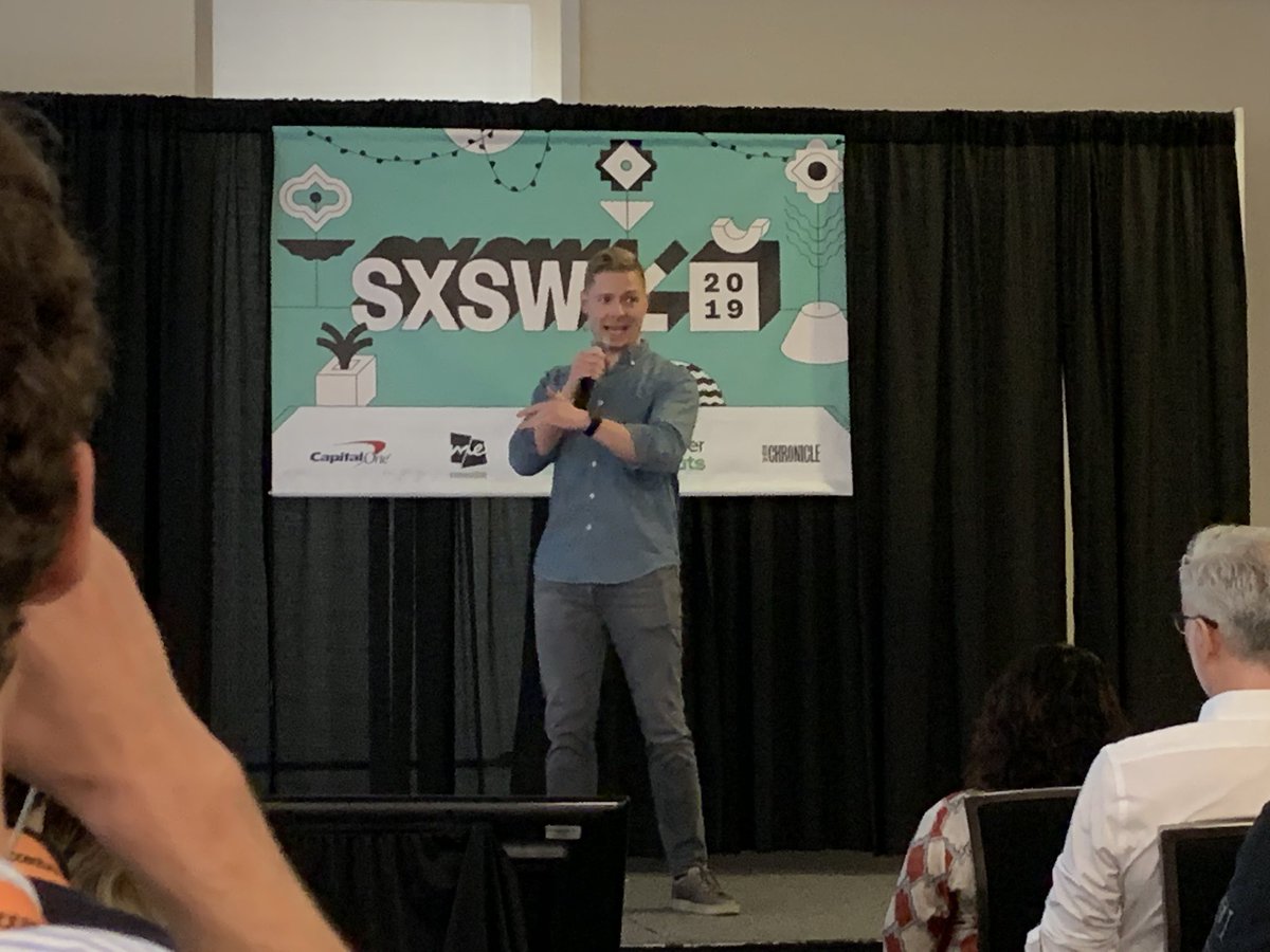 TomEdwardsAI's tweet photo. Super excited to support @Ianbcraft while he delivers his @ignitetalks #ignitesxsw talk. #SXSW2019 https://t.co/K2UWatRpqP