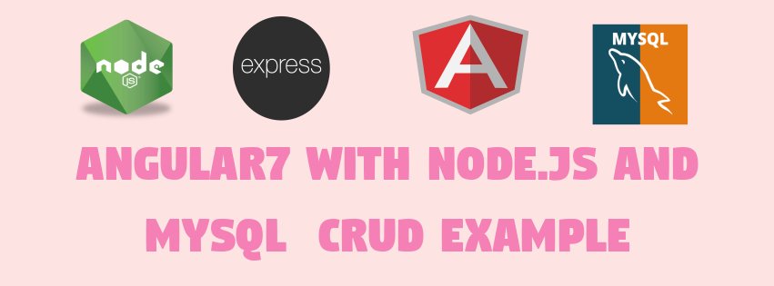 SQL_Junior_'s tweet image. Angular7 CRUD with nodejs and mysql example
☞ codequs.com/p/SJMkA5-8E?ut…
#mysql #MySQL #SQL
fUrh691Txb
