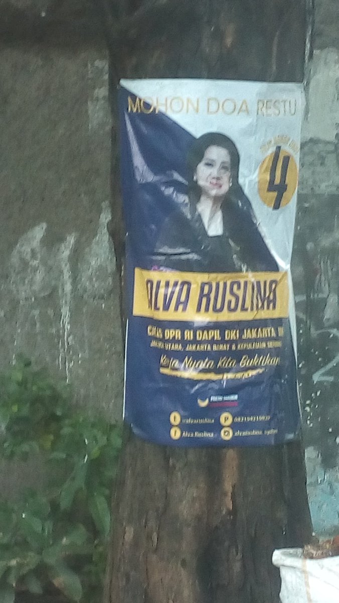 antonawidjaja's tweet photo. @bawaslu_RI bolehkan APK dipaku pada pohon? https://t.co/OJlBtijeYG