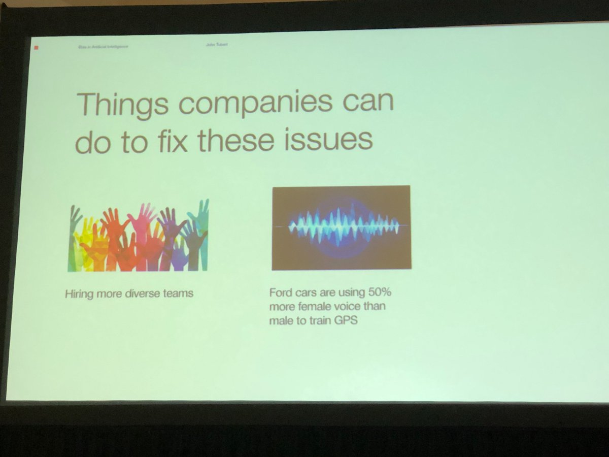 ignitetalks's tweet photo. @jtubert Fabulous talk today at #IgniteSXSW on the extreme danger of bias in Artificial Intelligence #ai #futureoftech https://t.co/PJhR0HlgTa