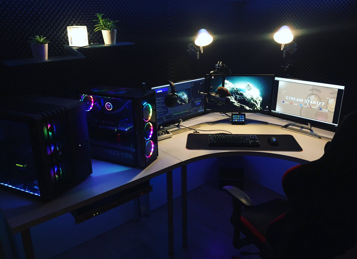 Prelyer's tweet image. Streaming Setup Twitch Prelyer #gamingsetup #twitch #stream #streamer #computer #esports #streamer #fortnite