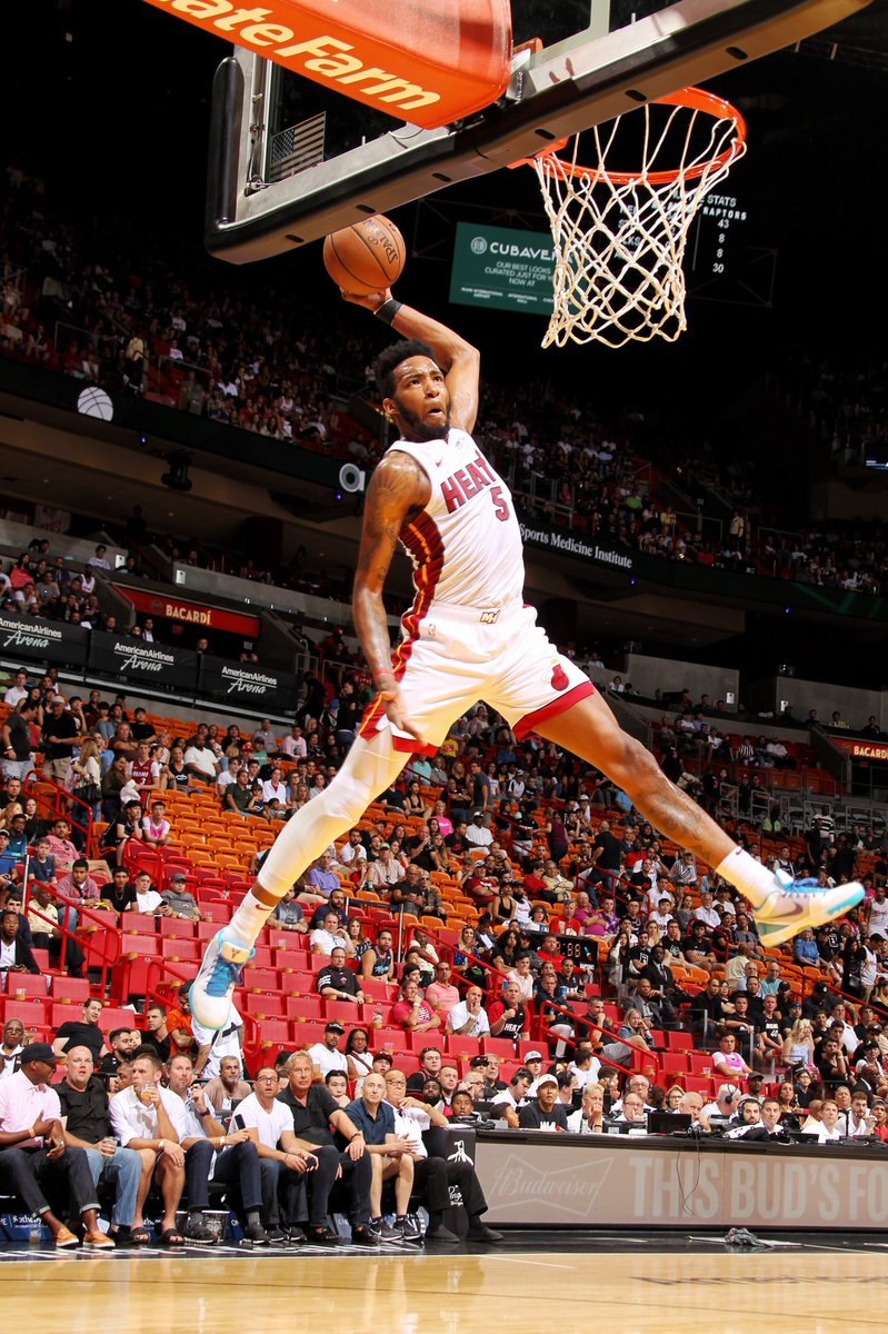 Miami Heat Player Derrick Jones Looked Like Air Jordan Logo As He