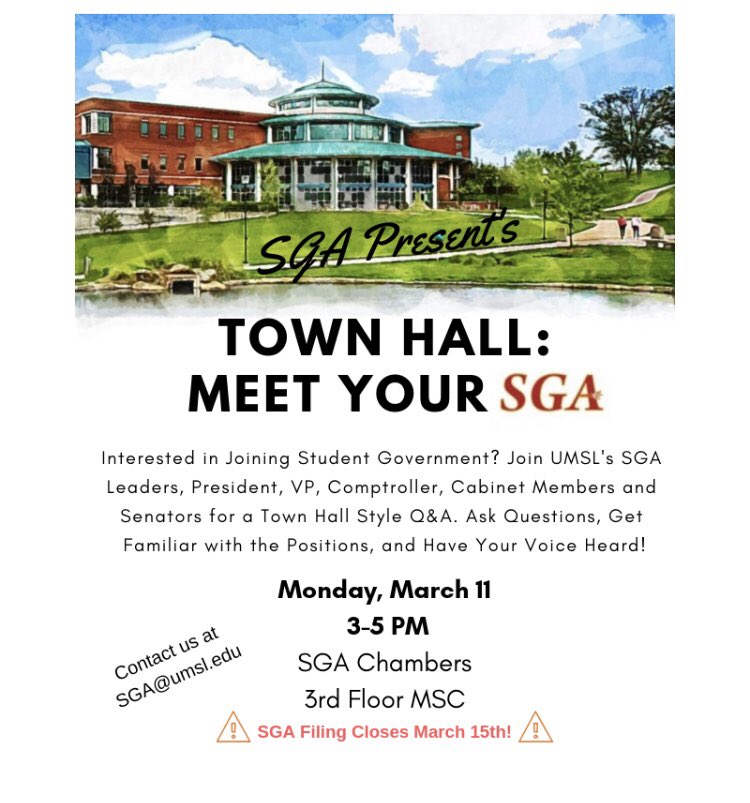Make sure to stop by the town hall tomorrow from 3-5 in the Chambers! Come with any questions, comments and concerns that you have, we are ready to hear from you!