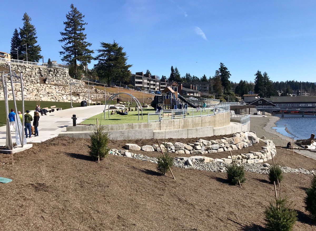 JeffreyStroebel's tweet photo. Only one more week until the new Meydenbauer Bay Park officially opens in downtown #Bvue, and it is going to be spectacular. #bellevueful https://t.co/tsLoxt4Of2