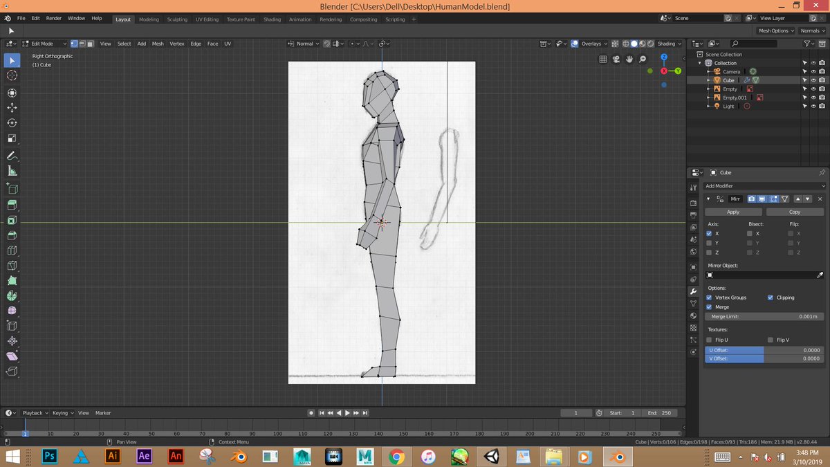 blazingzakurai's tweet photo. Next step: Rigging.
#blender #3dmodeling #humanmodel https://t.co/FoTDvDpnBH