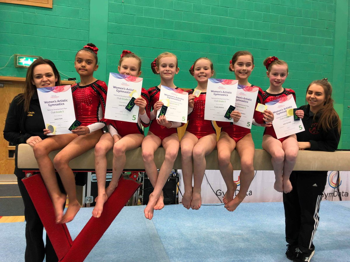 CosGymnastics's tweet photo. WELL DONE to all 9 of our gymnasts who competed in the Yorkshire Club Grades this weekend. All gymnasts passed their Grade, 4 passing with DISTINCTION - with EMMIE finishing the biggest competition of the weekend in BRONZE medal position &amp; 5 with COMMENDED :) WELL DONE girls!! https://t.co/NwbRIBPXk8