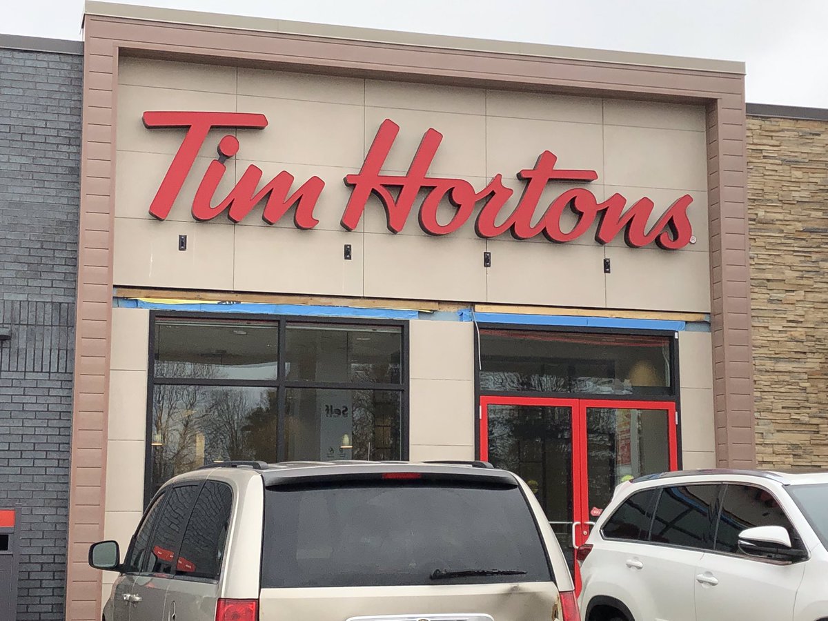 DHenryHaderlein's tweet photo. Wodstonians in the north end will have a new Timmies to go to as of 6am tomorrow. #WdskOnt. #CoffeeLovers. #WhoWillBeTheFirst. Van Ave. @ Lakeview Dr. https://t.co/DzPzqC6Xul