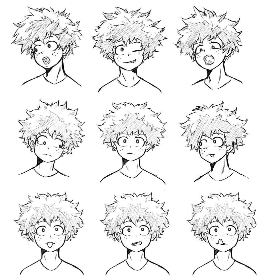 Midoriya причёска