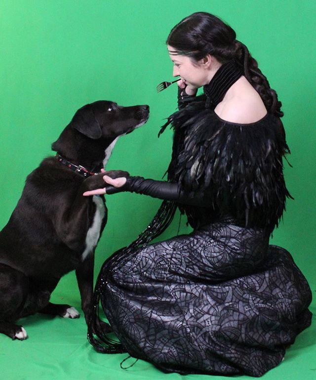My dog decided to play the part of Anakin Skywalker while I was wearing Padme's Fireside Corset gown!

#madewithmood #dogsofinstagram #dog #starwarsdog #starwarsdogs
#padme #firesidegown #firesidecorsetgown #blackfiresidecorsetgown #aotc #attackoftheclon… ift.tt/2Ts5B6N