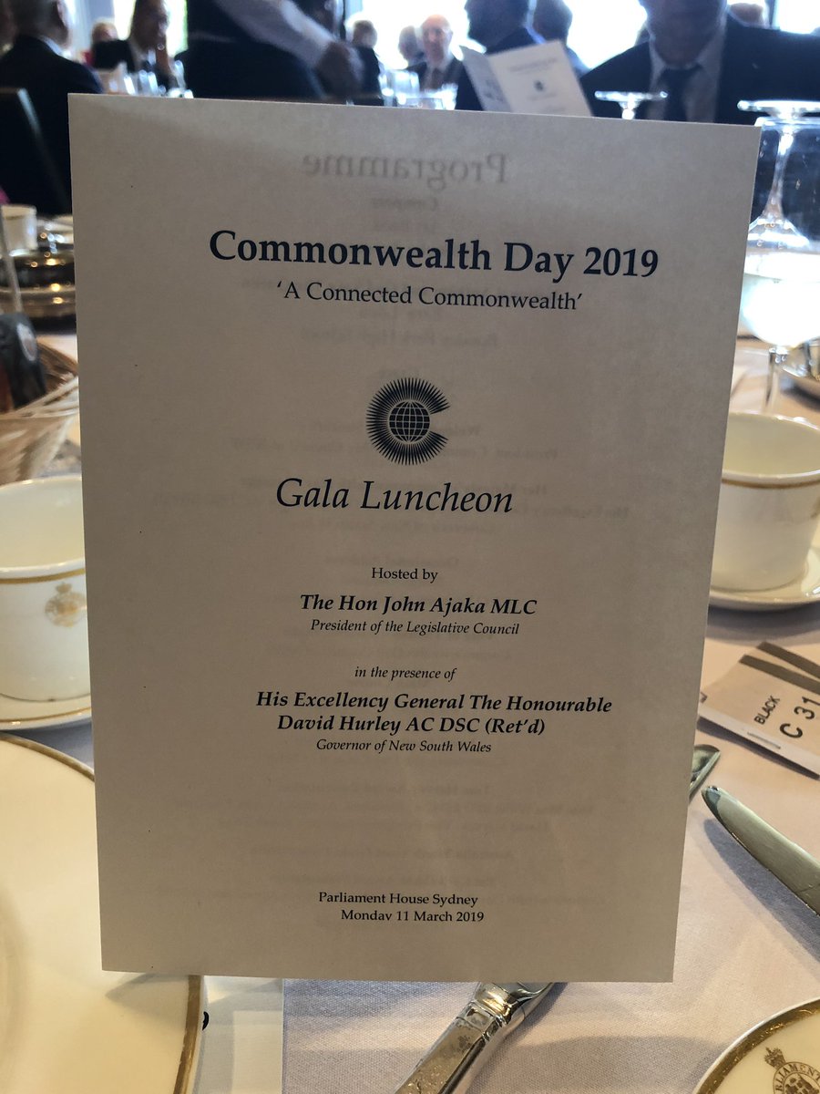 Stylequity's tweet photo. Commonwealth Day lunch #ttfaus guests include David Hurley the new Governor General of Australia and @MargyOsmond its great to see goodwill of the Commonwealth spirit is strong https://t.co/0yszkzsjoz