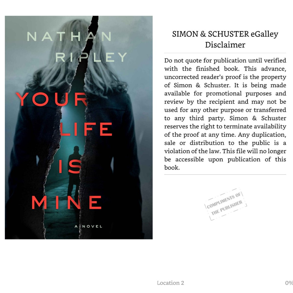 ItyBooks's tweet photo. My first ARC for my blog! I adore this cover! Can't wait to dive in! #yourlifeismine by @NabenRuthnum #bookblog #bookblogger #read #BookReview #booklover #bookish #booklove https://t.co/qclDE56owL